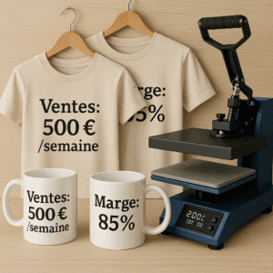 Sublimation PNG : Le Business Méconnu de 2025 qui Cartonne sur Etsy : Atelier sublimation avec résultats financiers en euros